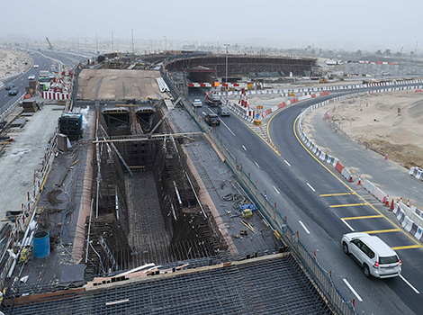 an image showing Work progressing in Phase II of the Project