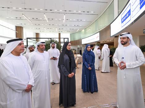 an image of Al Tayer during his visit to Umm Ramool Centre.