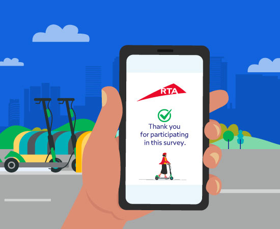 Image showing the thank you message after completing the survey