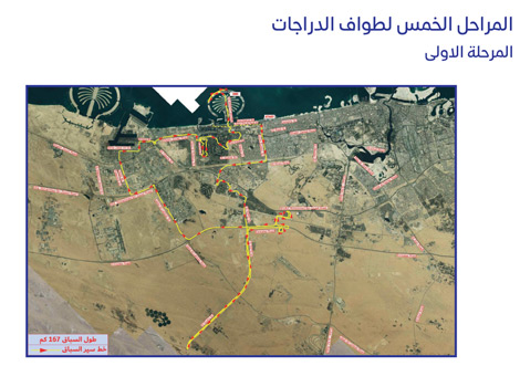 RTA organizes traffic for Dubai Tour 2018