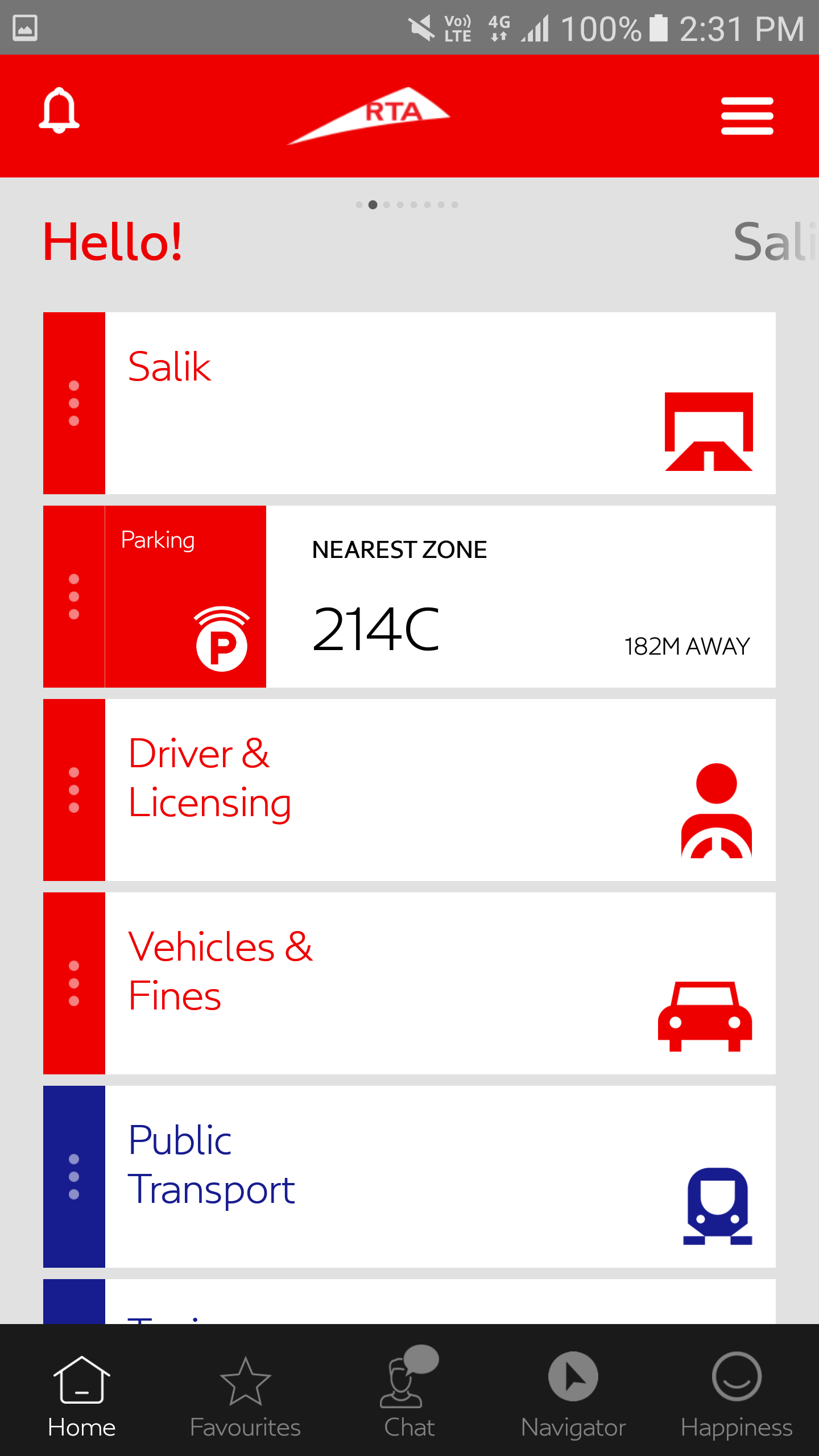 RTA Dubai app 