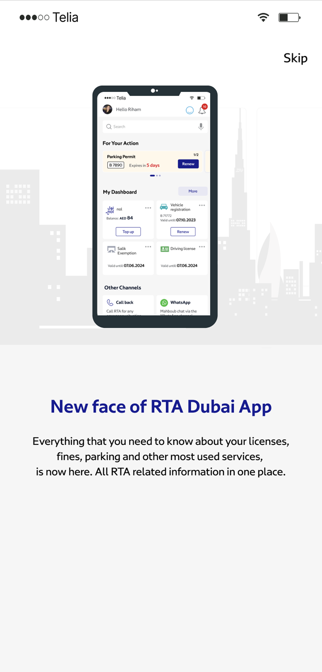 RTA Dubai app 