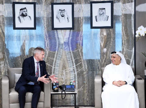an image of Al Tayer receiving the German delegation