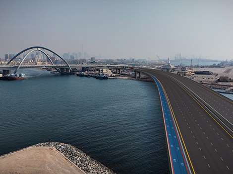 Image for Awarding Contract for Constructing Bridges Connecting Dubai Islands to Bur Dubai