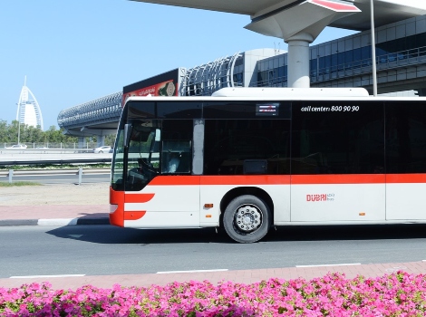 an image of Dubai public transport buses