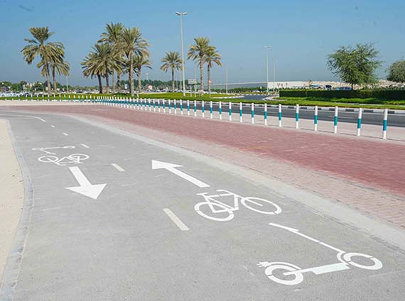 an image of shared track for riding bicycles and e-scooter 