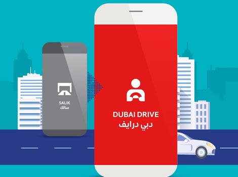 an image of Find Salik Services on the Dubai Drive App