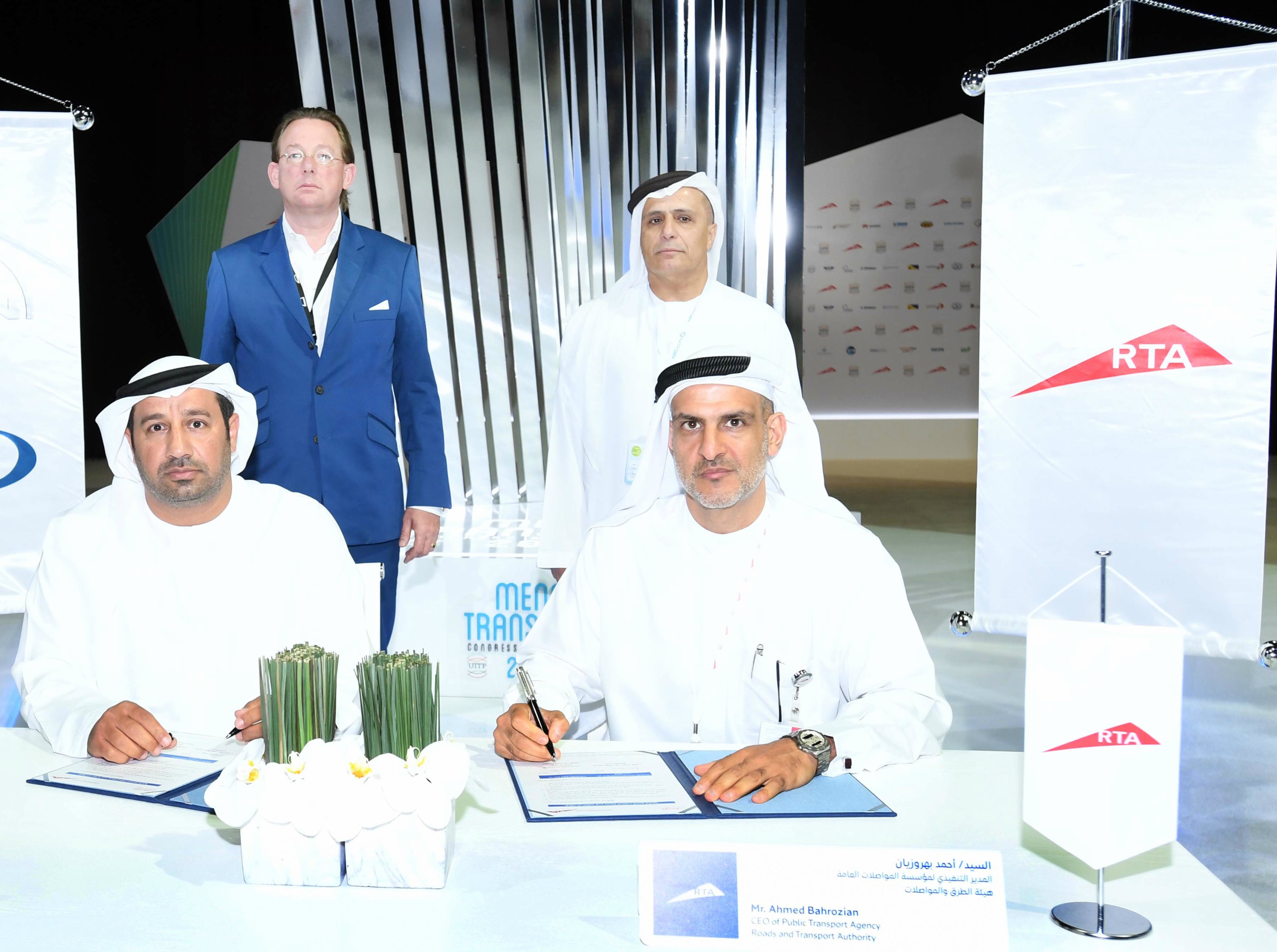 RTA gallery item of Procuring 316 buses costing AED465m on sidelines of MENA Transport Congress 
