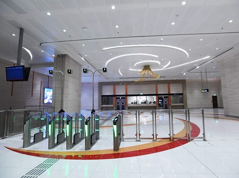 An image of Jumeirah Golf Estates Metro Station