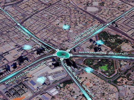 an image showing Trade Centre Round About Development
