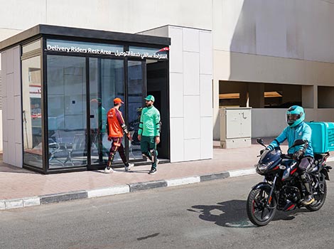 Project image of Construction of 40 Air-Conditioned Rest Areas for Delivery Riders