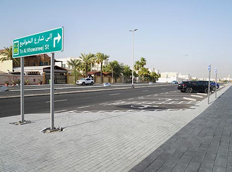 an image of internal roads in Al Mizhar 