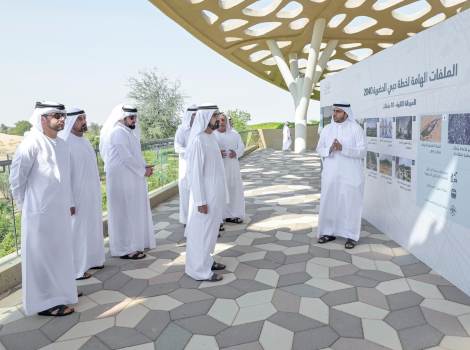 an image of Mohammed bin Rashid reviews progress of the plan’s first phase