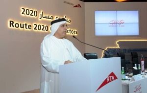 Al Tayer speaking about Route 2020 project