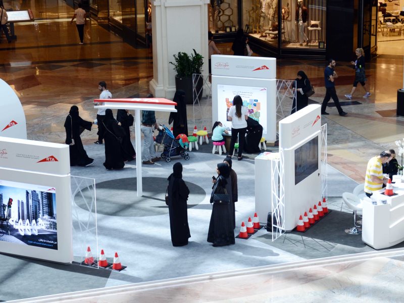 عنصر من مكتبة صور الهيئة عن هيئة الطرق والمواصلات تدشن أسبوع المرور الخليجي في مول الإمارات
