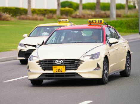 an image of Dubai Taxi vehicle