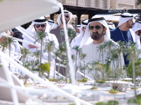 Article image of Mohammed bin Rashid reviews futuristic mobility system and Therme Dubai