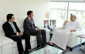 Al Tayer receiving the British Consul in Dubai