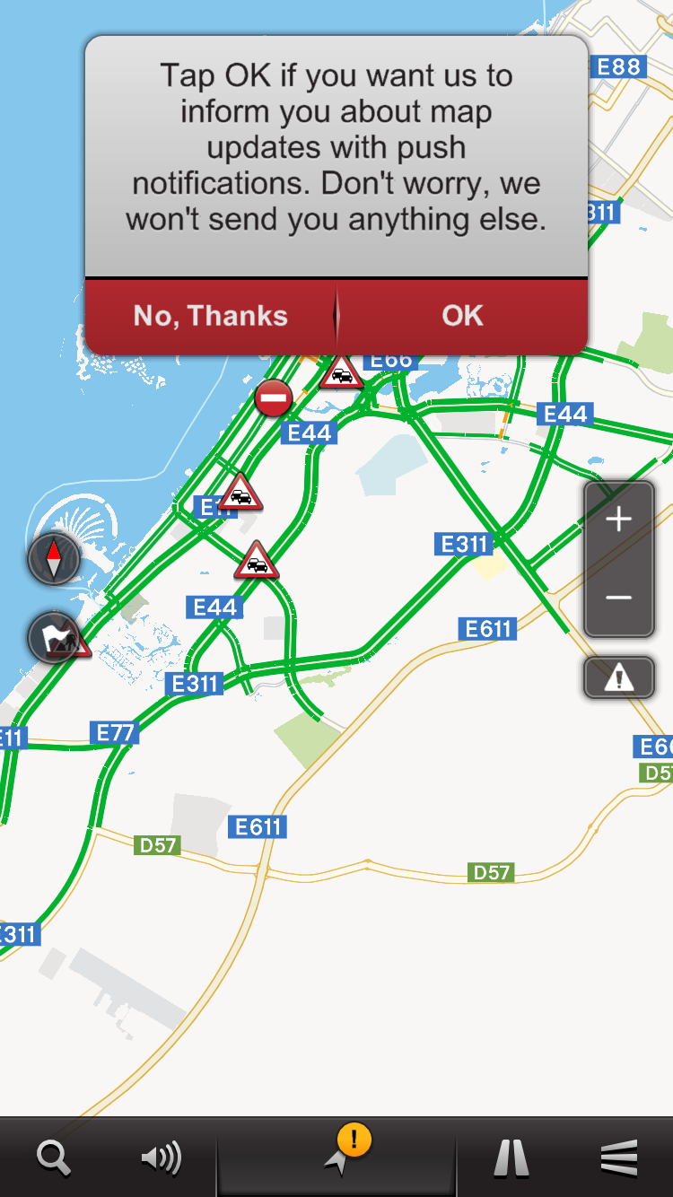 Smart Drive App Map
