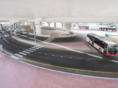 Image for Opening of surface junction under Falcon Interchange Improvement Project