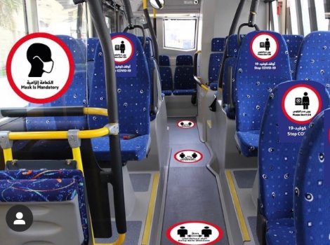 an image showing Dubai unified signage on safe practices to combat COVID 19