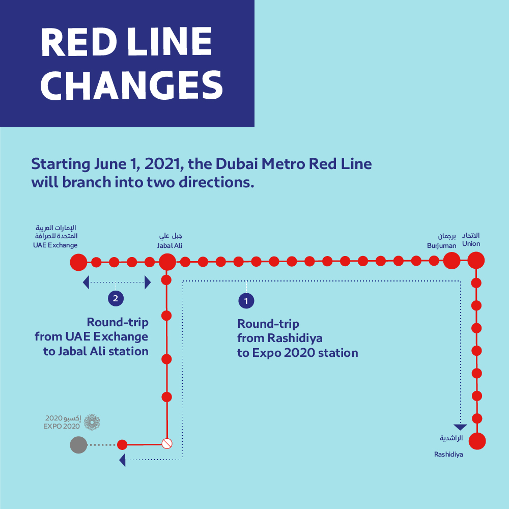 Rta Red Line Map Roads & Transport Authority - Route 2020