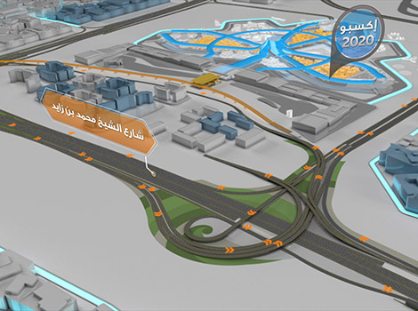 an image of a layout of Expo Junction to ease entry/exit of vehicles in Expo